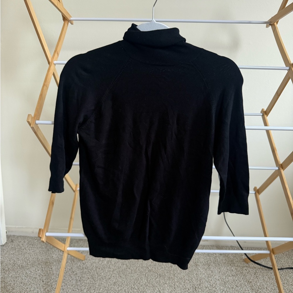 Zara Classic Black Turtleneck Sweater